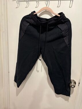 Nike Black Capris with Drawstring Waist